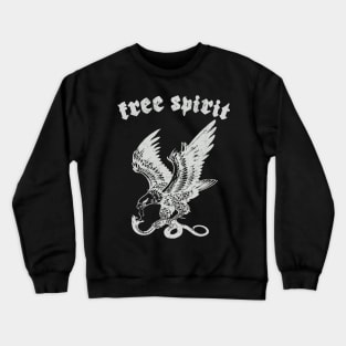 Free Spirit Distressed Eagle Crewneck Sweatshirt